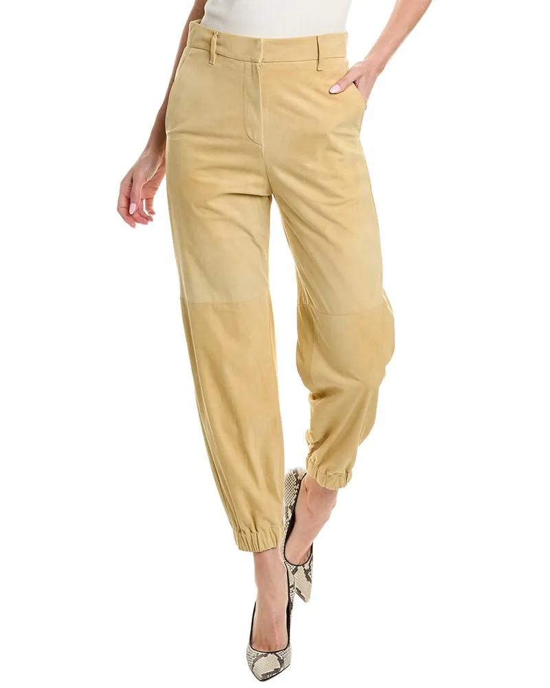 Brunello Cucinelli Leather Pant Nocolor