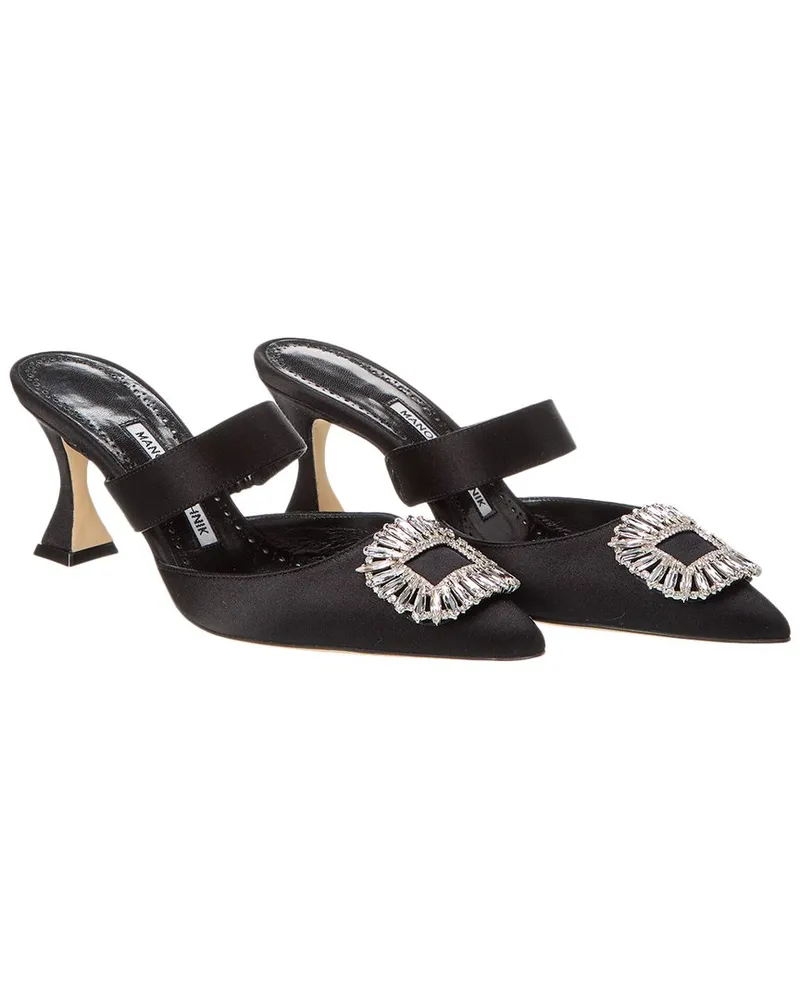 Manolo Blahnik Scapetamu 70 Satin Pump (Authentic Pre-Owned Nocolor