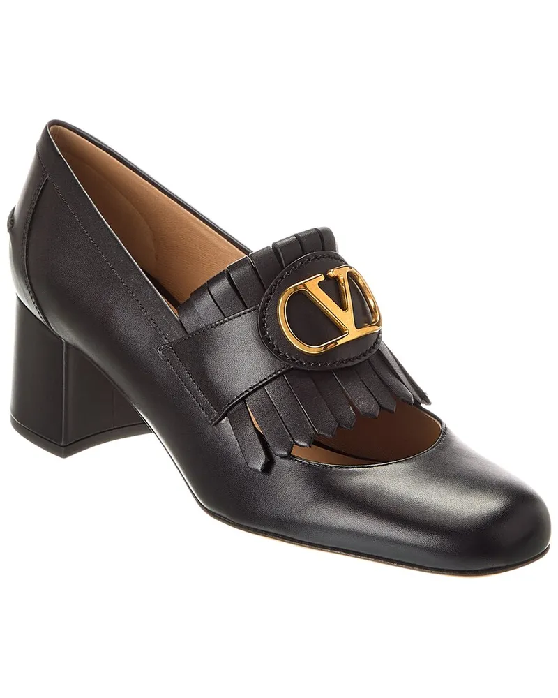 Valentino Garavani VLogo Signature 60 Leather Pump Black