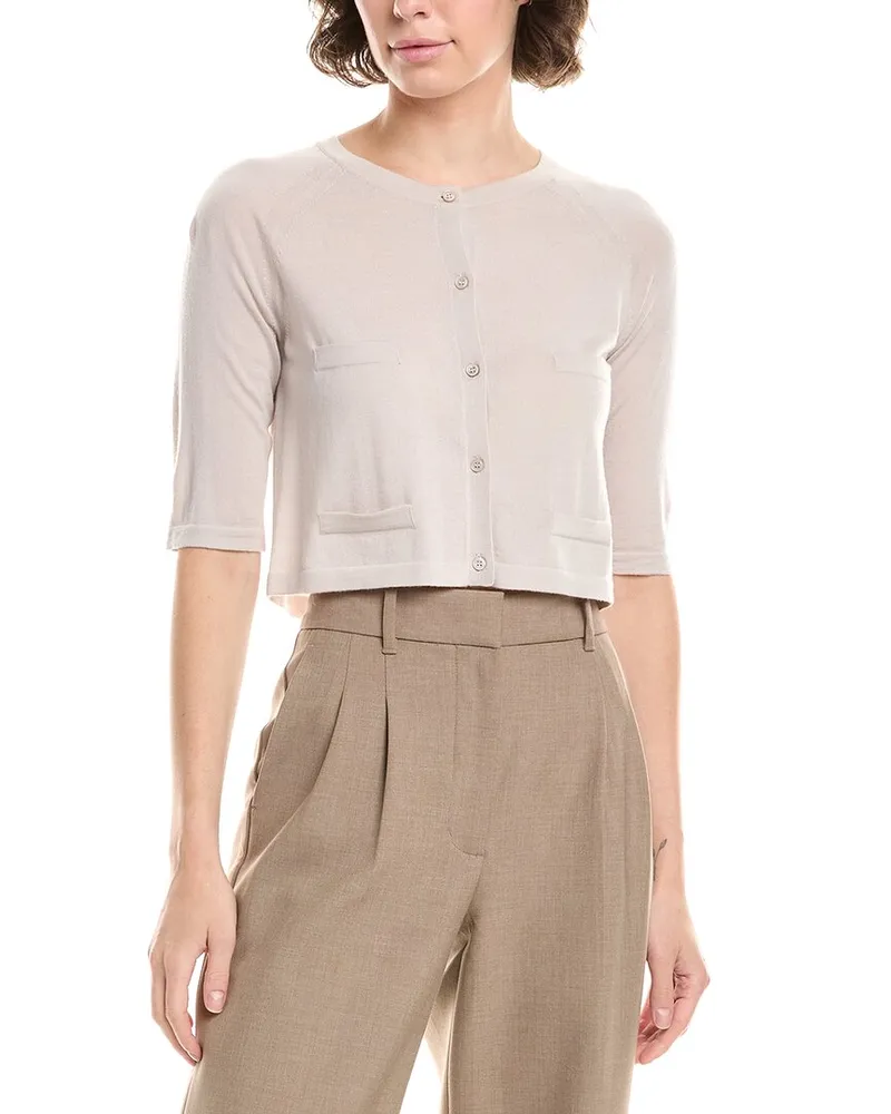Max Mara S Max Mara Martino Wool Cardigan Beige