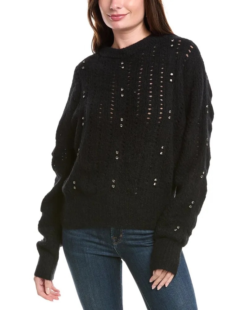 Rebecca Minkoff Cecilia Alpaca & Wool-Blend Sweater Black