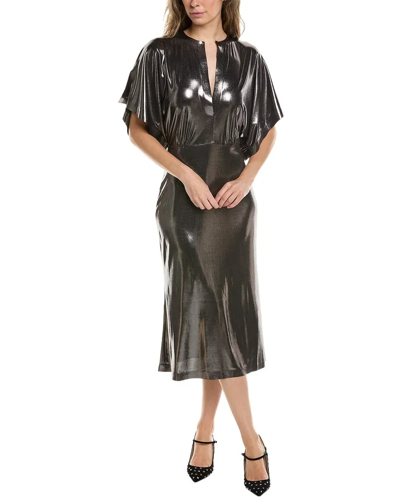 Norma Kamali Obie Midi Dress Grey