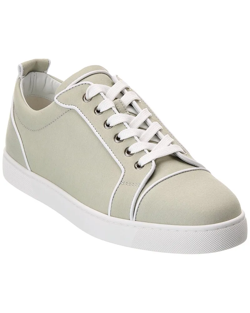 Christian Louboutin Varsijunior Gabardine & Leather Sneaker Beige