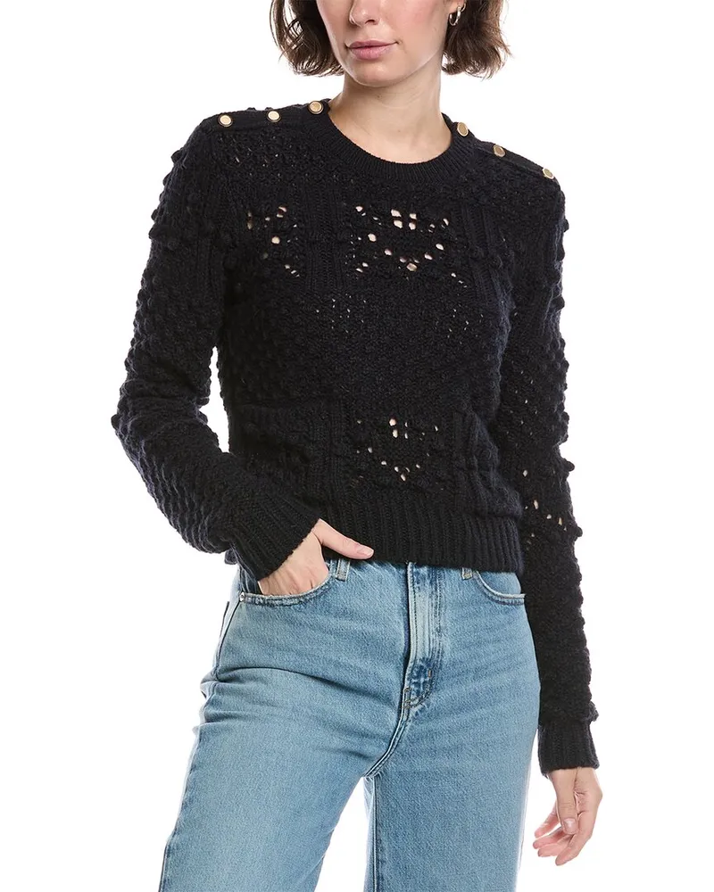 Frame Denim FRAME Patch Pocket Wool & Alpaca-Blend Sweater Nocolor
