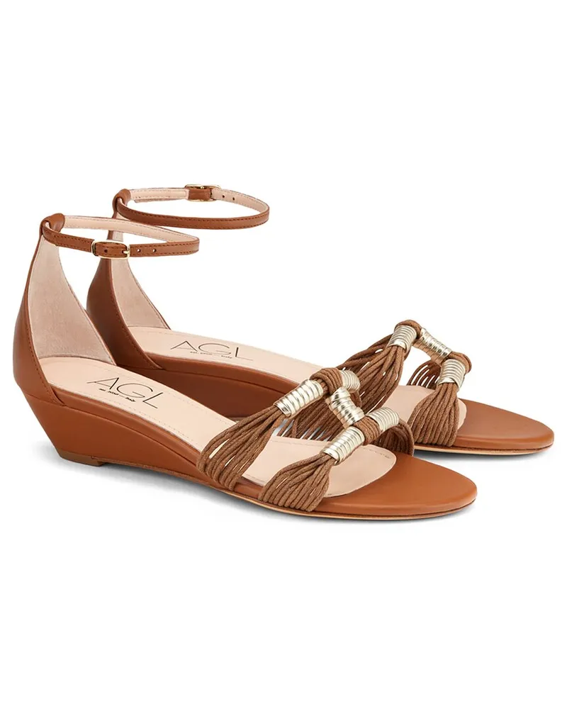 Attilio Giusti Leombruni Wenda Ankle Strap Leather Sandal Nocolor