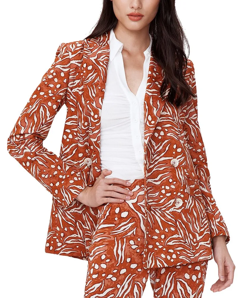 Diane von Furstenberg Madison Linen-Blend Jacket Nocolor