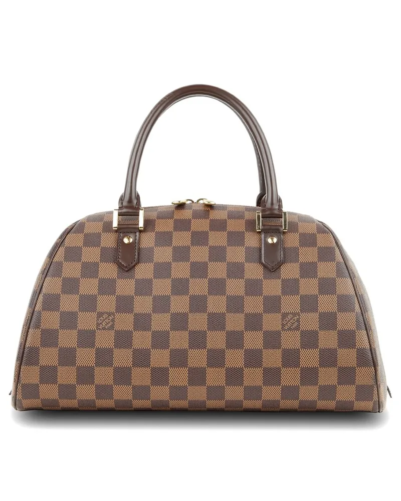 Louis Vuitton Brown Damier Ebene Coated Canvas Ribera MM (Authentic Pre-Loved Nocolor