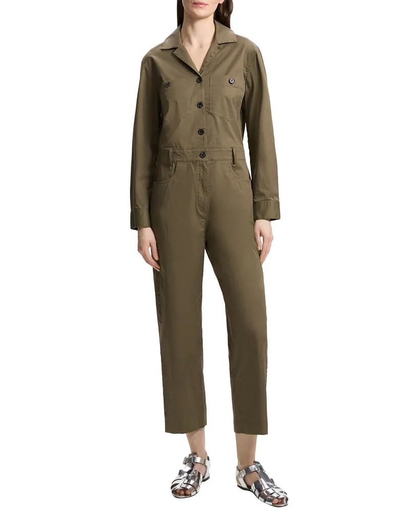 Theory Casual Slim Jumpsuit Green