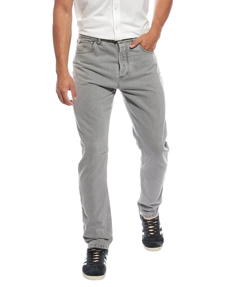Brunello Cucinelli Grey Leisure Fit Jean Nocolor