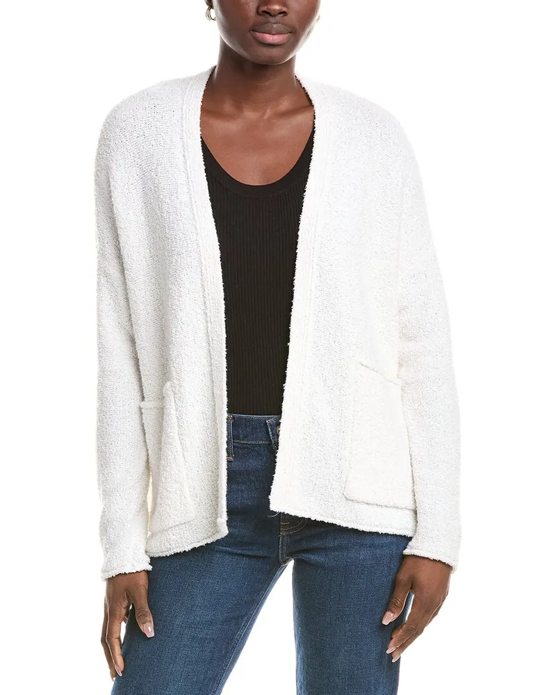Eileen Fisher Cashmere-Blend Cardigan White
