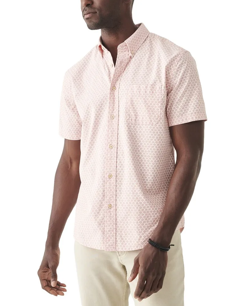 Faherty Stretch Playa Shirt Pink