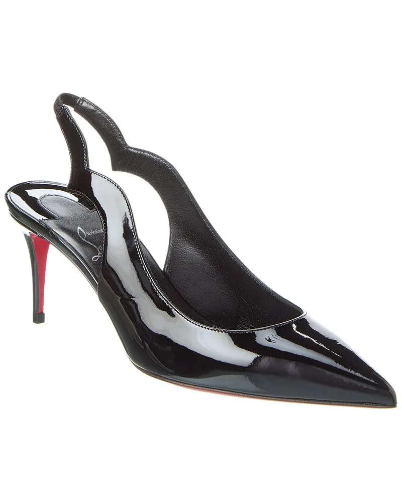 Christian Louboutin Hot Chick Sling 70 Patent Slingback Pump Black
