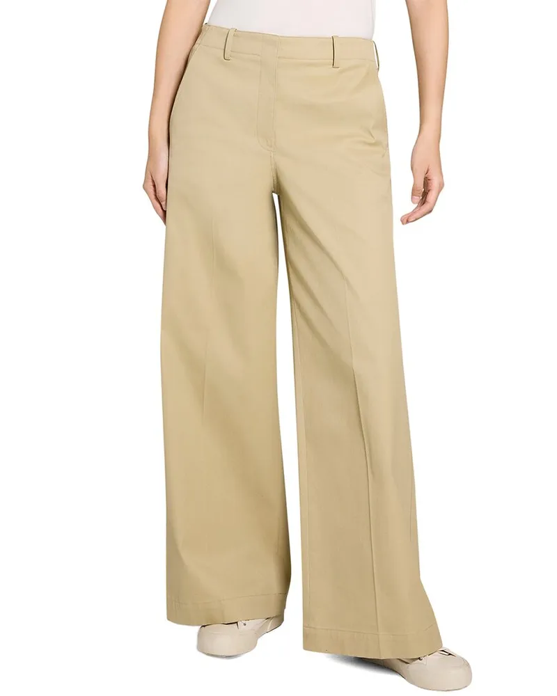 Theory Classic Straight Pant Beige