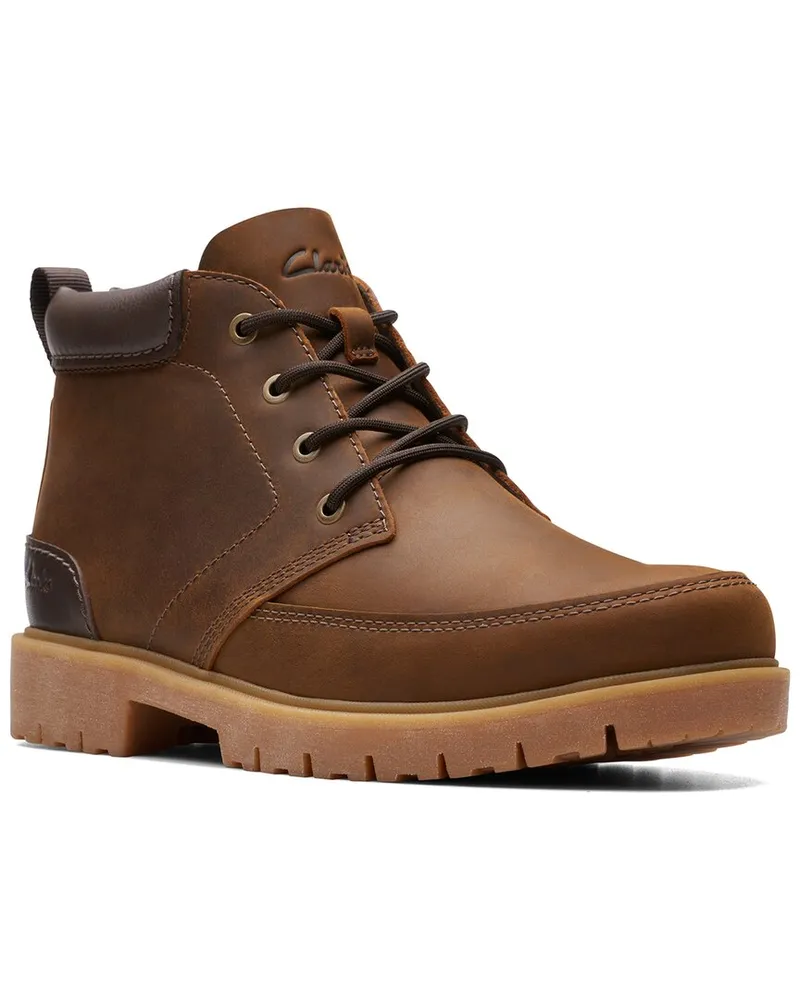 Clarks Rossdale Mid Leather Boot Beige