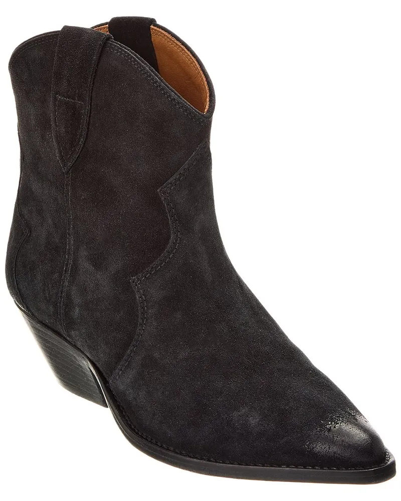 Isabel Marant Dewina Suede Bootie Black