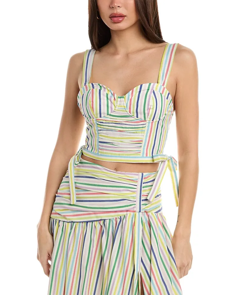 Carolina Herrera New York Corset Cropped Bodice Green
