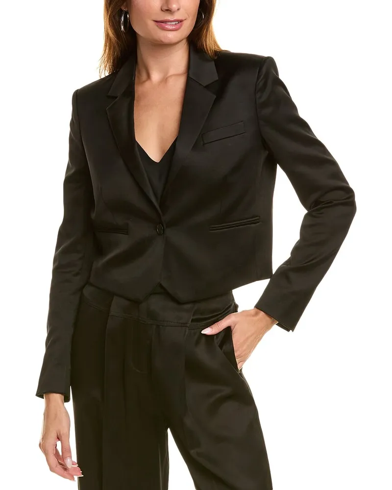 The Kooples Cropped Blazer Black