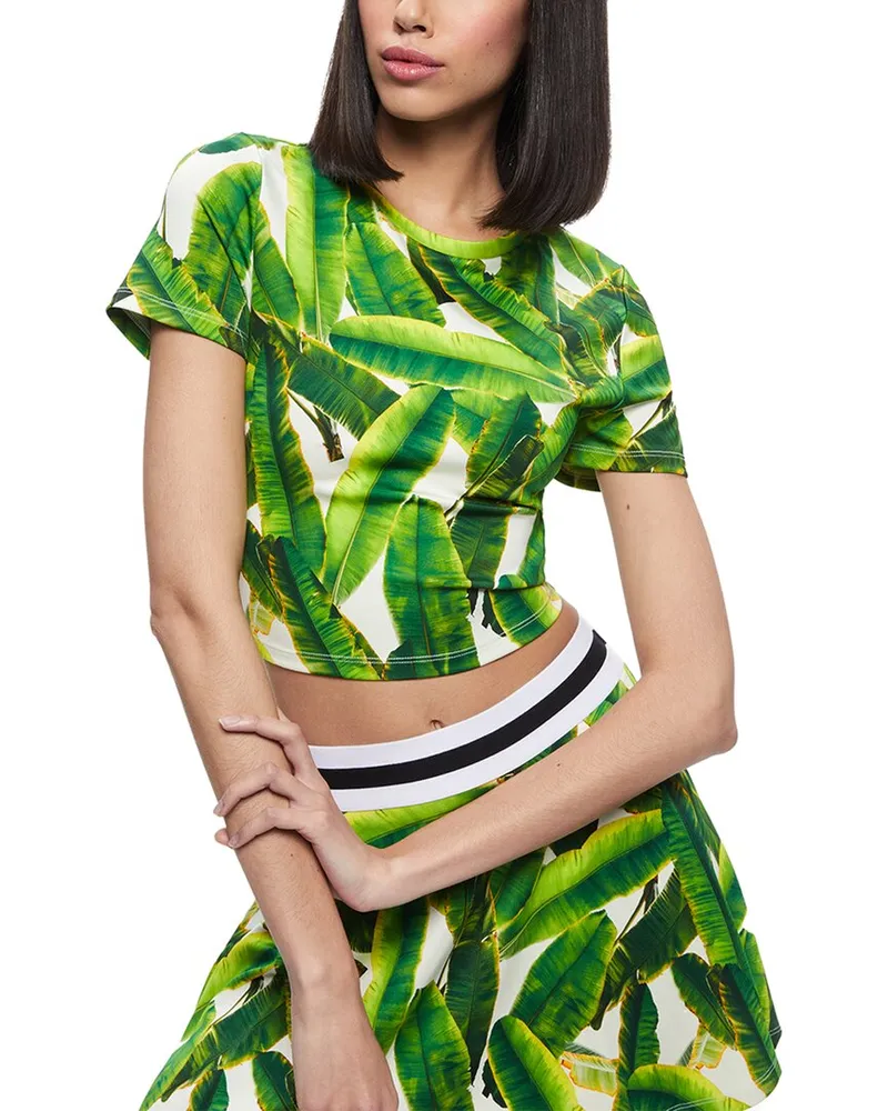 Alice + Olivia Cindy Classic Cropped T-Shirt Nocolor