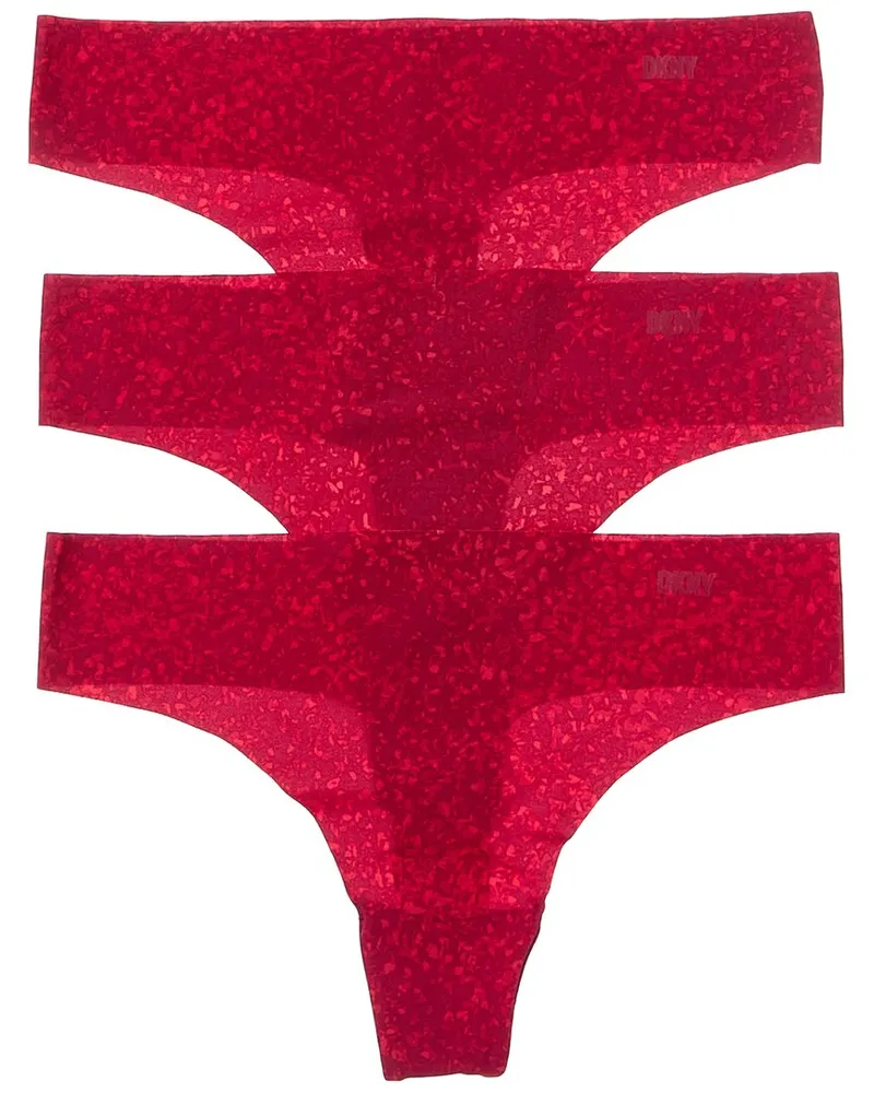 DKNY 3pk Litewear Cut Anywhere Thong Nocolor
