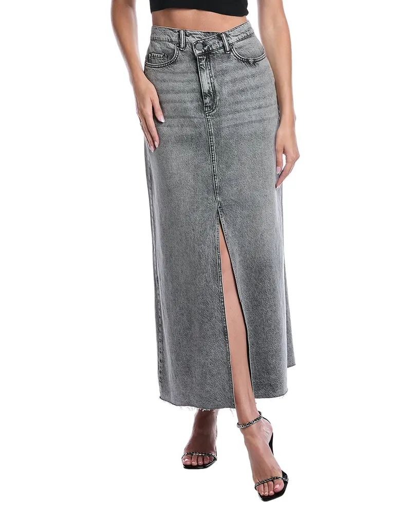 AllSaints Noir Maxi Skirt Grey