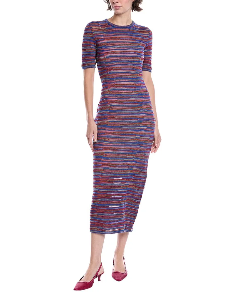 Missoni Wool-Blend Maxi Dress Blue