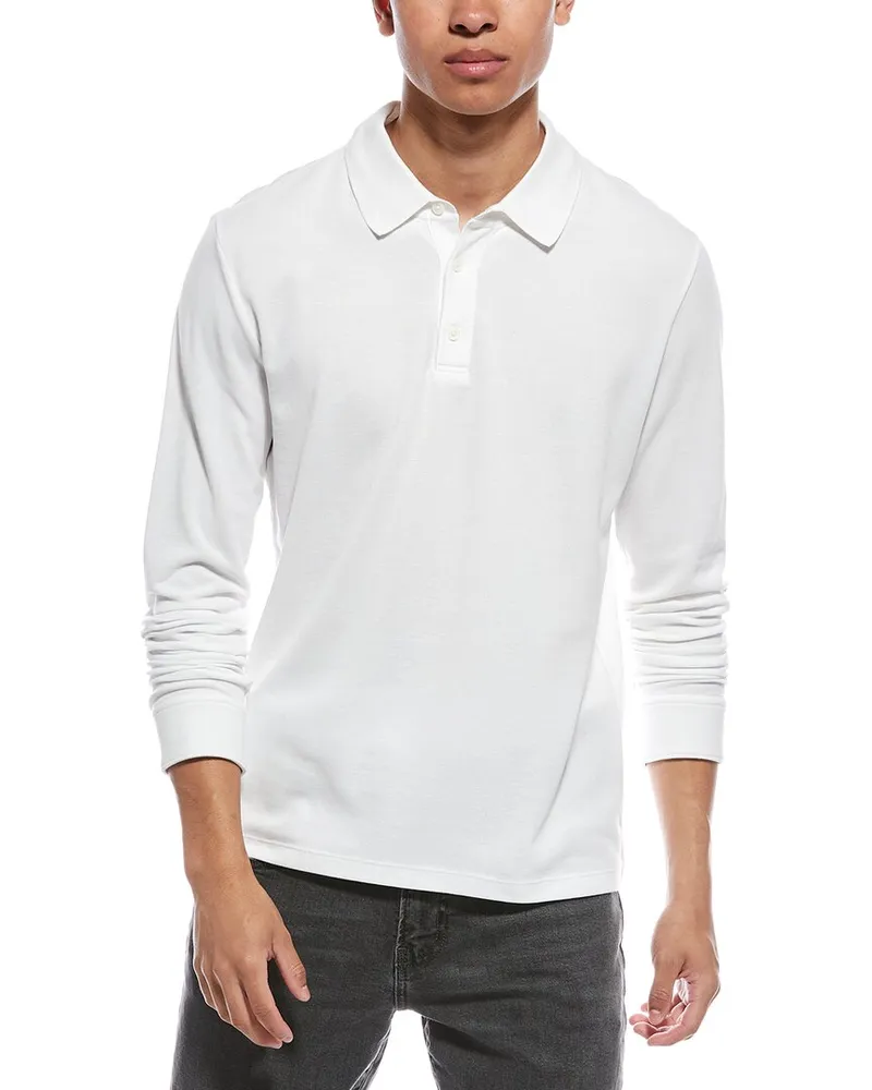 Vince Pima Polo Shirt White