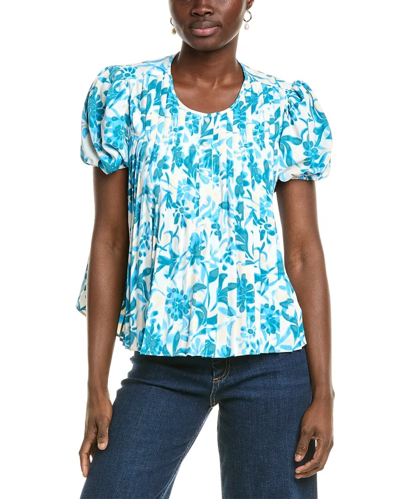 Nicole Miller Woven Shirt Blue