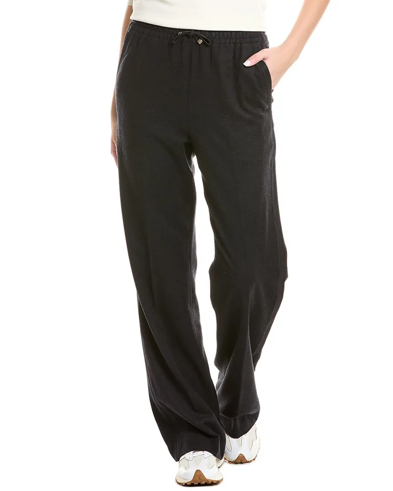 Moncler Wool & Cashmere-Blend Pant Black