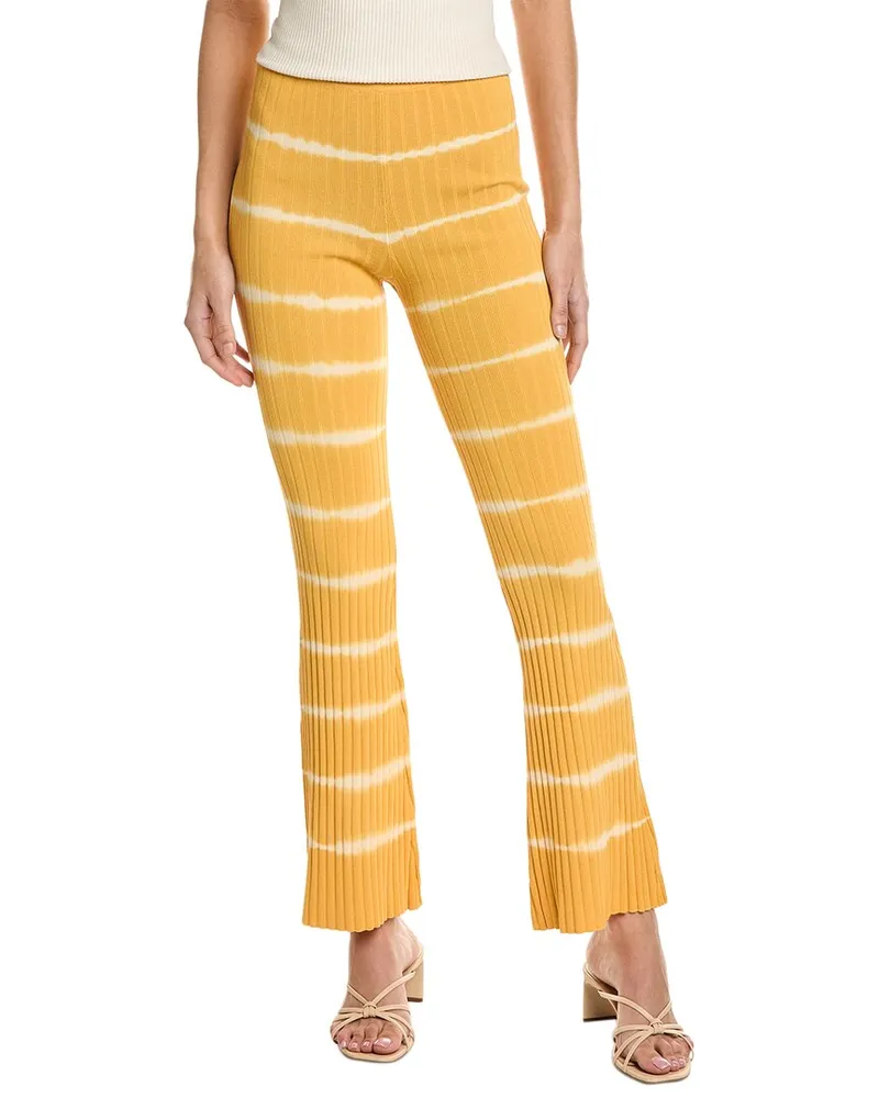 Sandro Rib Pant Yellow