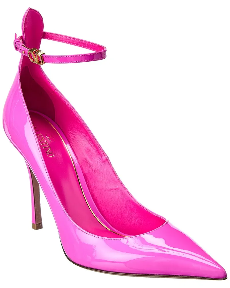 Valentino Garavani VLogo 100 Patent Pump Pink
