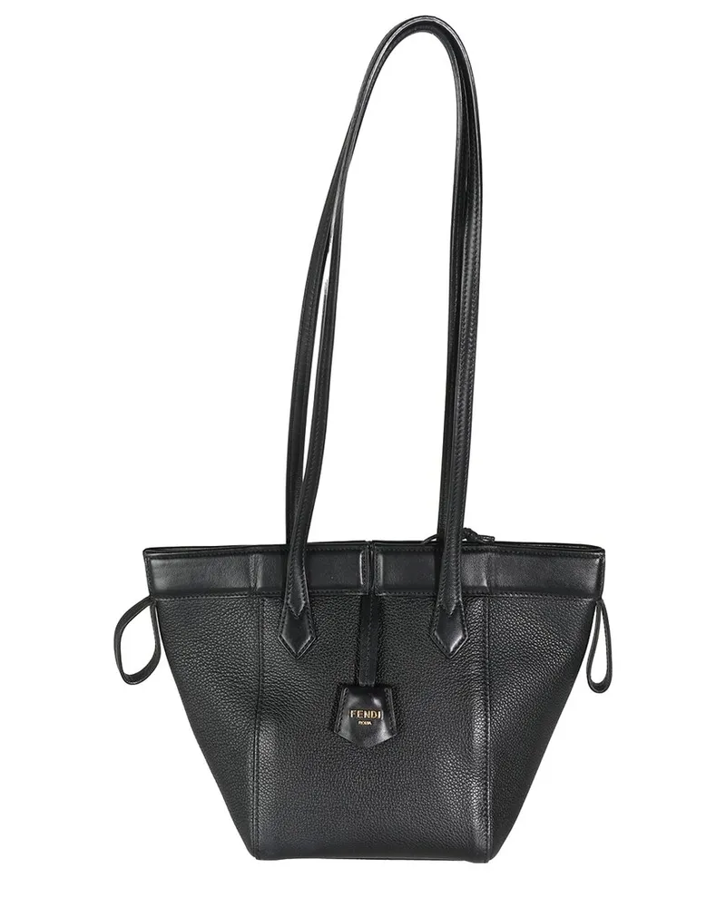 Fendi Brown Leather Mini Origami Tote (Authentic Pre-Loved Nocolor