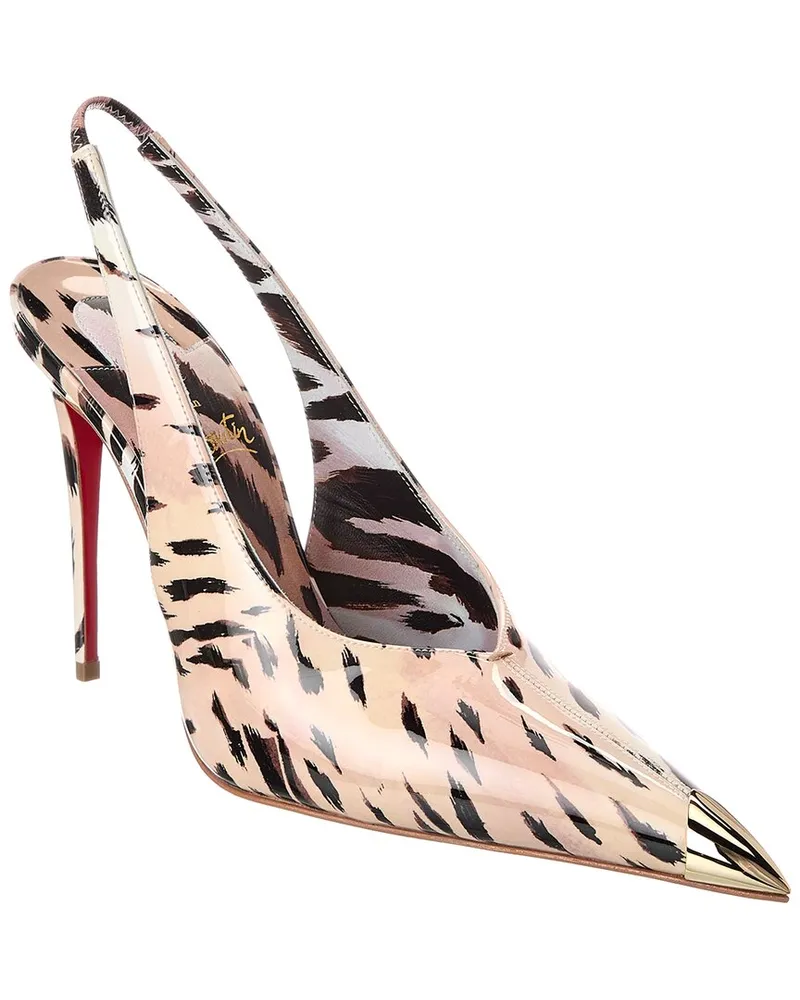 Christian Louboutin Katissima Sling 100 Patent Pump Nocolor