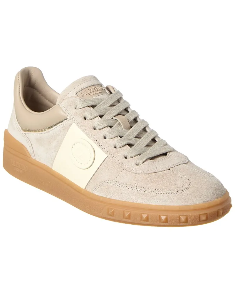 Valentino Garavani Upvillage Suede & Leather Sneaker Grey