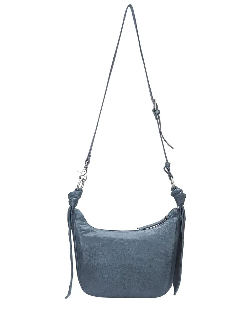 Frye Nora Leather Crossbody Grey