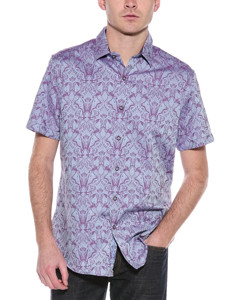 Robert Graham Highland 4 Classic Fit Shirt Purple