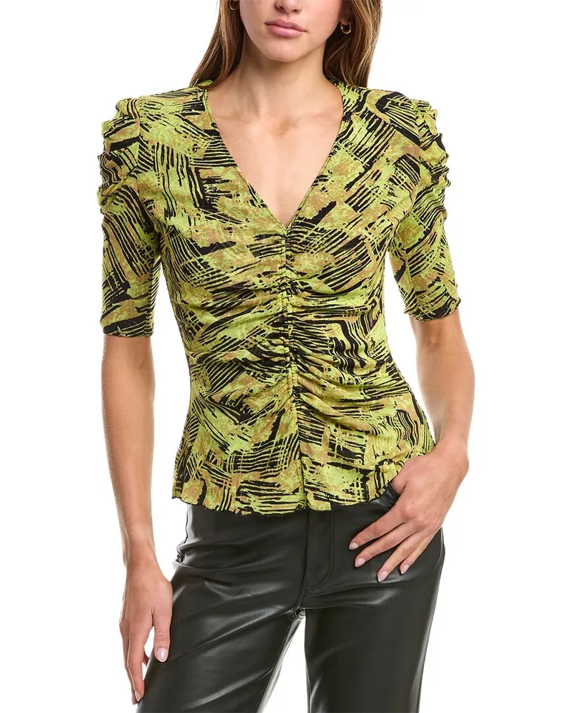 Diane von Furstenberg Melisse Reversible Top Black