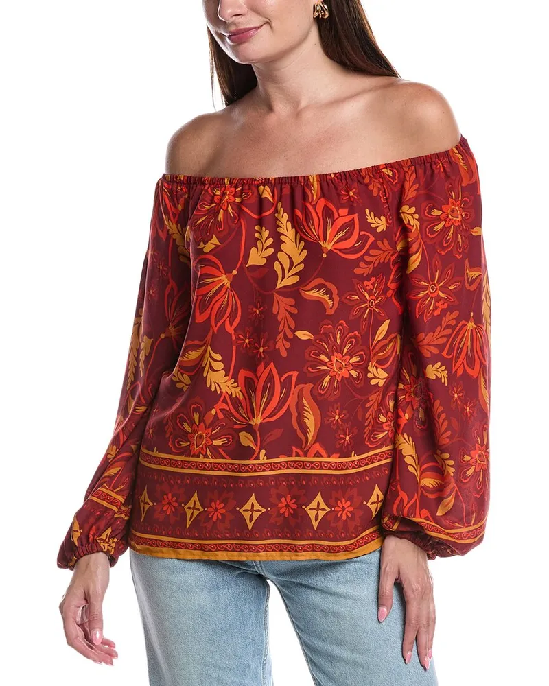 Vince Camuto Off-The-Shoulder Top Red