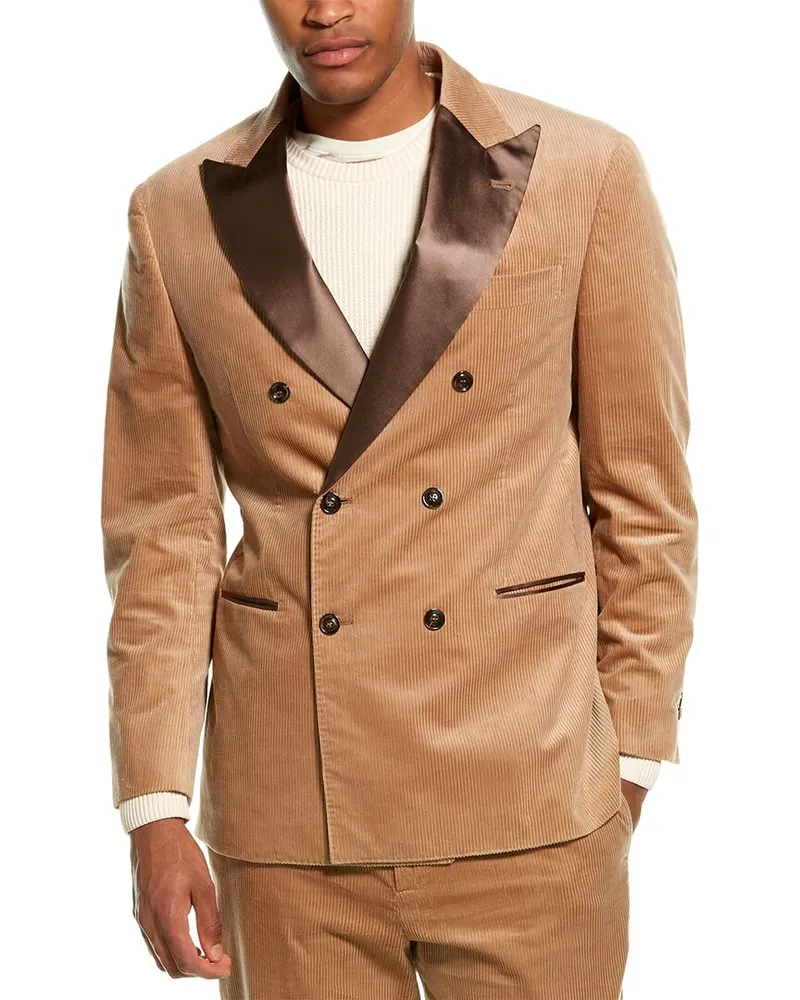 Brunello Cucinelli 2pc Corduroy Tuxedo Suit Nocolor