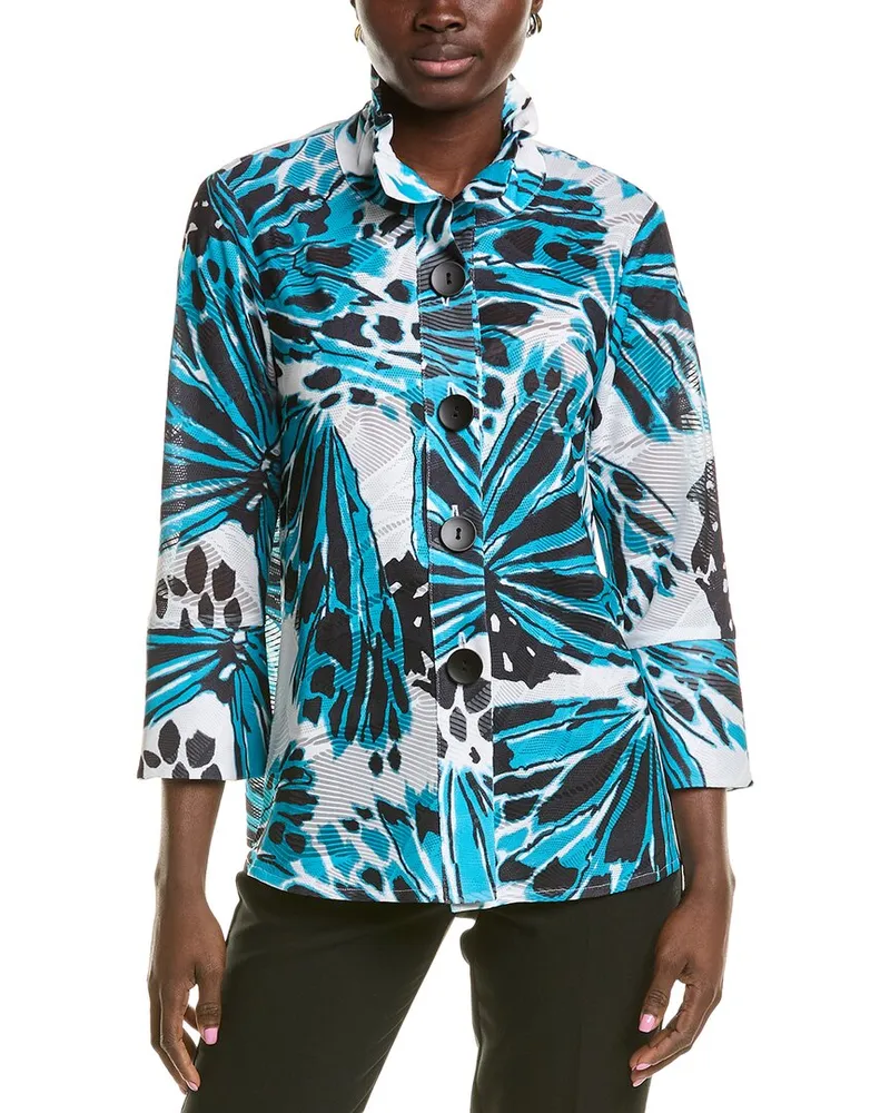 Joseph Ribkoff Burnout Top Blue