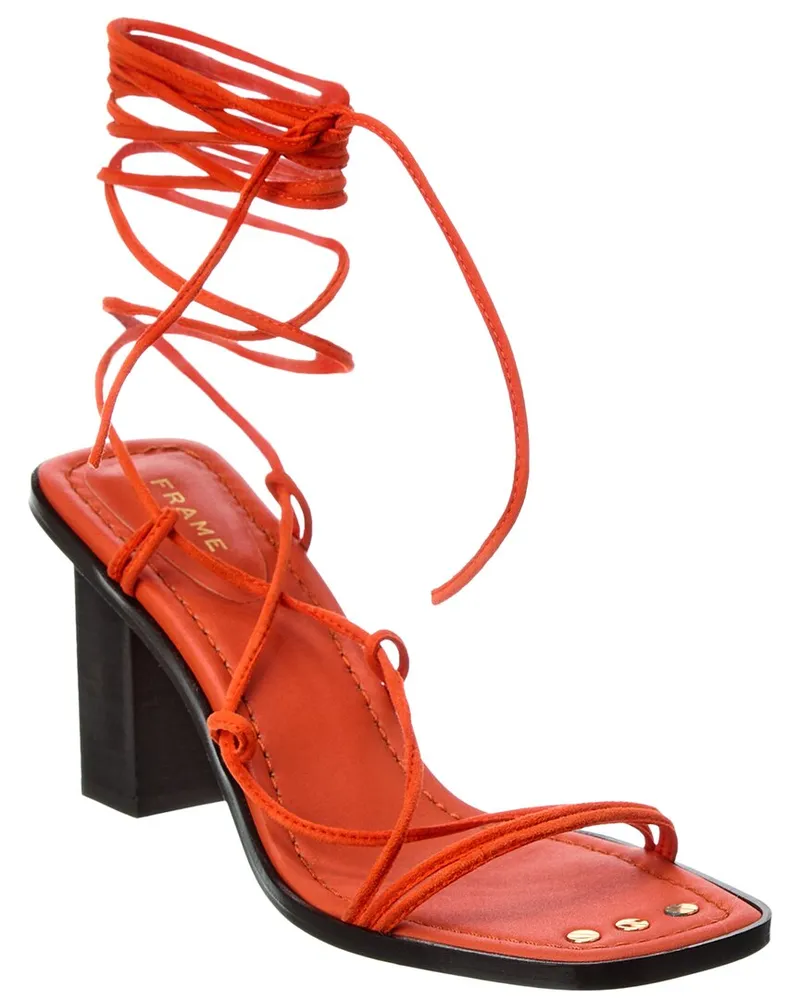Frame Denim Le Doheny Leather Sandal Orange