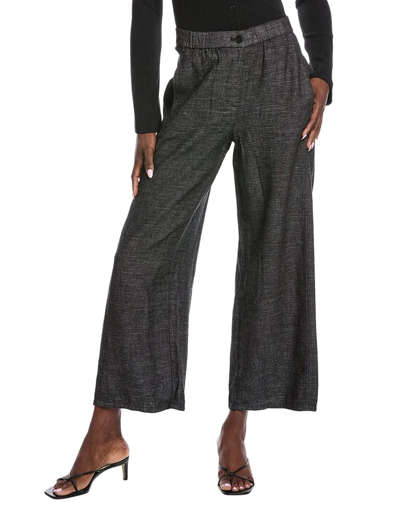Eileen Fisher Petite Wide Ankle Pant Nocolor