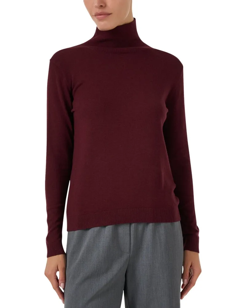 Max Mara Kiku Silk & Wool-Blend Sweater Red
