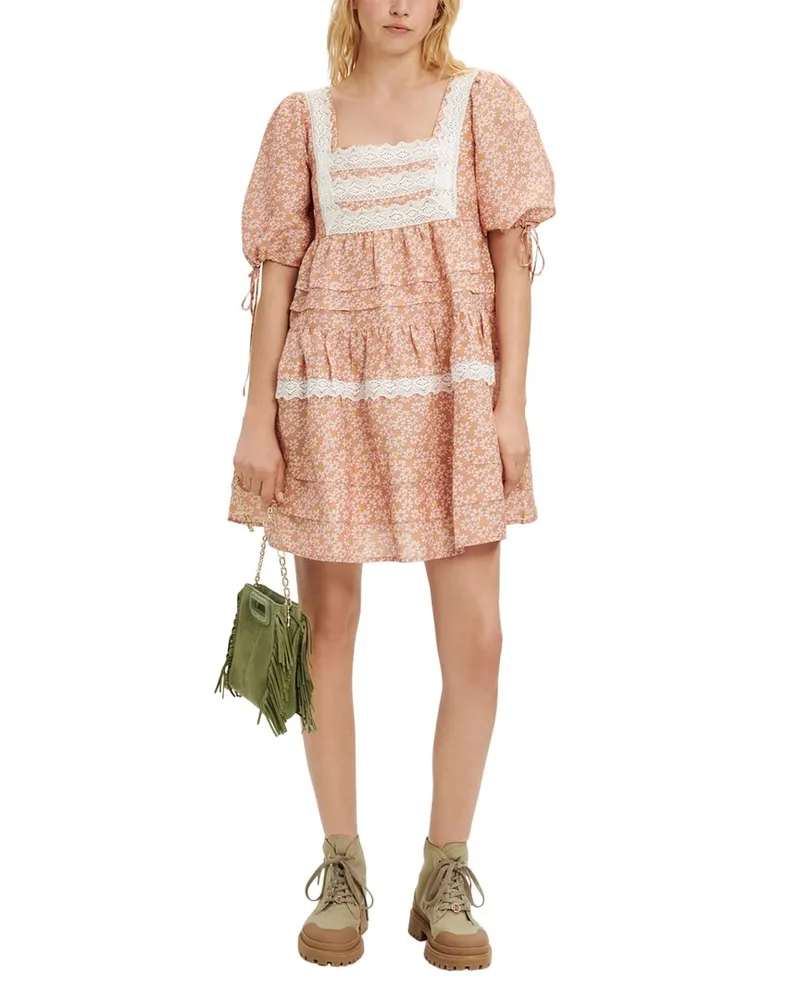 Maje Linen-Blend Dress Nocolor