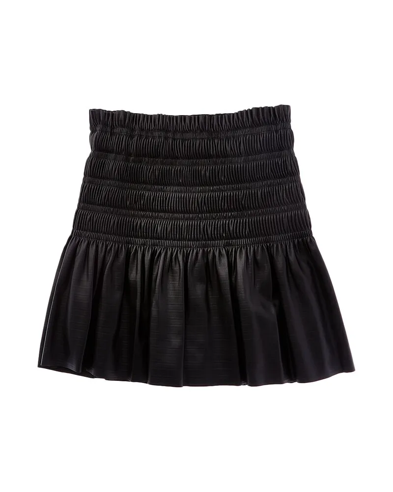 HABITUAL Faux Leather Skirt Black
