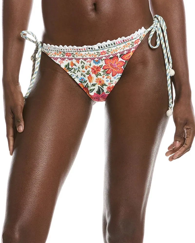 FARM Rio Bloom Garden Tie Side Bikini Bottom Pink