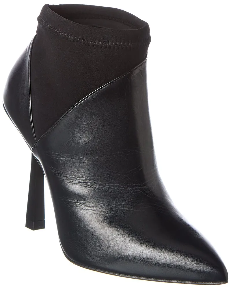 Stuart Weitzman Max Leather Bootie Black