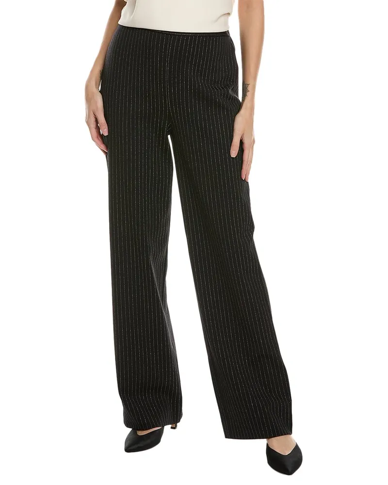 ST. JOHN Pinstripe Pant Black