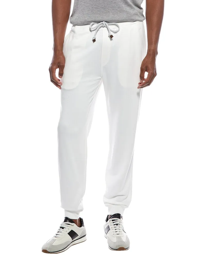 Brunello Cucinelli Linen-Blend Sweatpant Nocolor