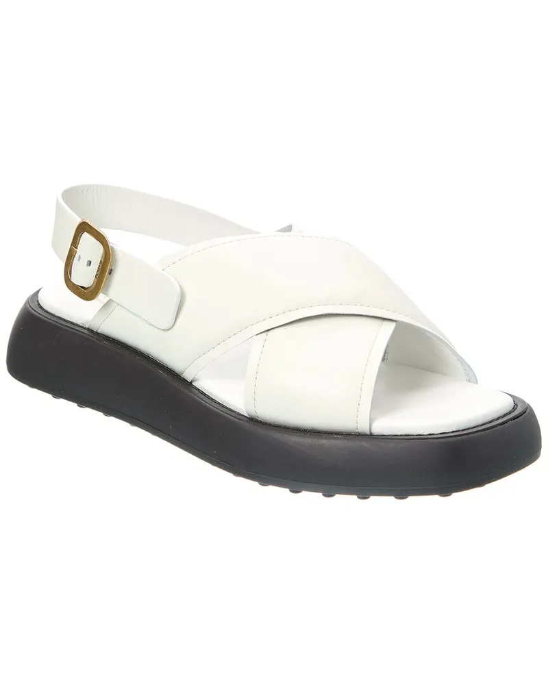 TOD'S TOD’s Gomma Leather Sandal White