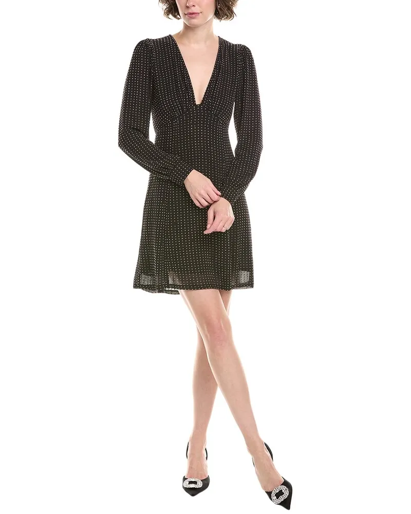Michael Kors Rhinestone Mini Dress Black